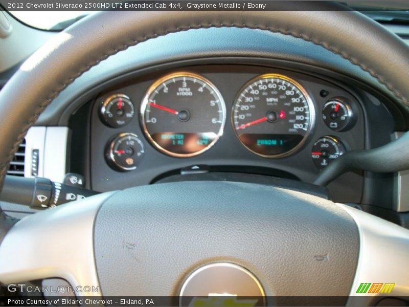 Graystone Metallic / Ebony 2012 Chevrolet Silverado 2500HD LTZ Extended Cab 4x4