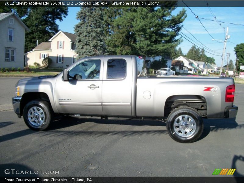 Graystone Metallic / Ebony 2012 Chevrolet Silverado 2500HD LTZ Extended Cab 4x4