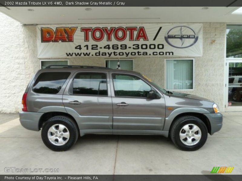 Dark Shadow Gray Metallic / Gray 2002 Mazda Tribute LX V6 4WD