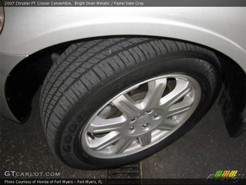 Bright Silver Metallic / Pastel Slate Gray 2007 Chrysler PT Cruiser Convertible