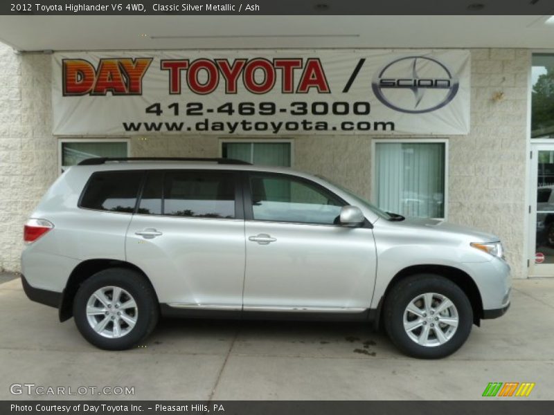 Classic Silver Metallic / Ash 2012 Toyota Highlander V6 4WD