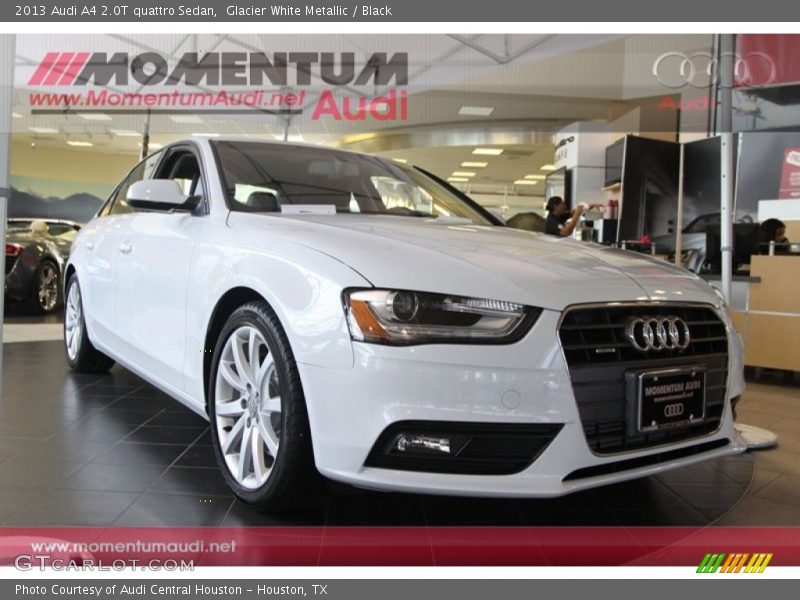 Glacier White Metallic / Black 2013 Audi A4 2.0T quattro Sedan