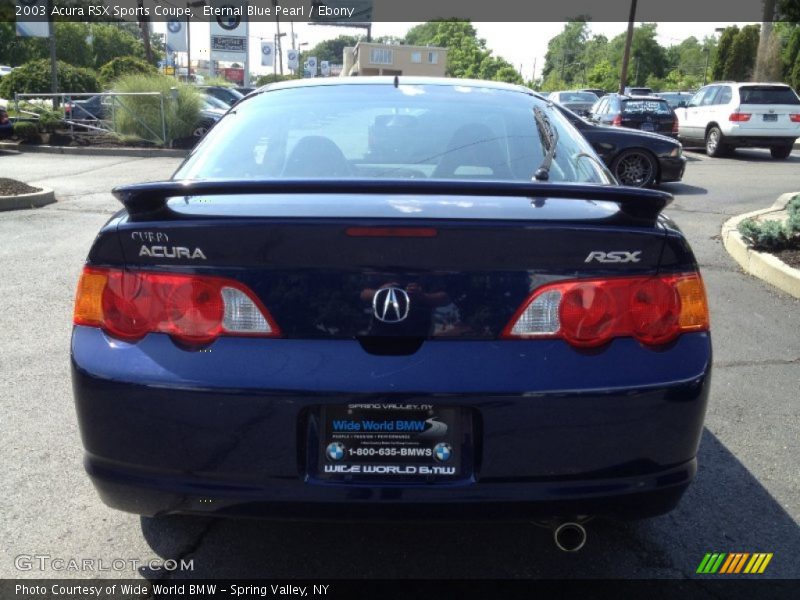 Eternal Blue Pearl / Ebony 2003 Acura RSX Sports Coupe