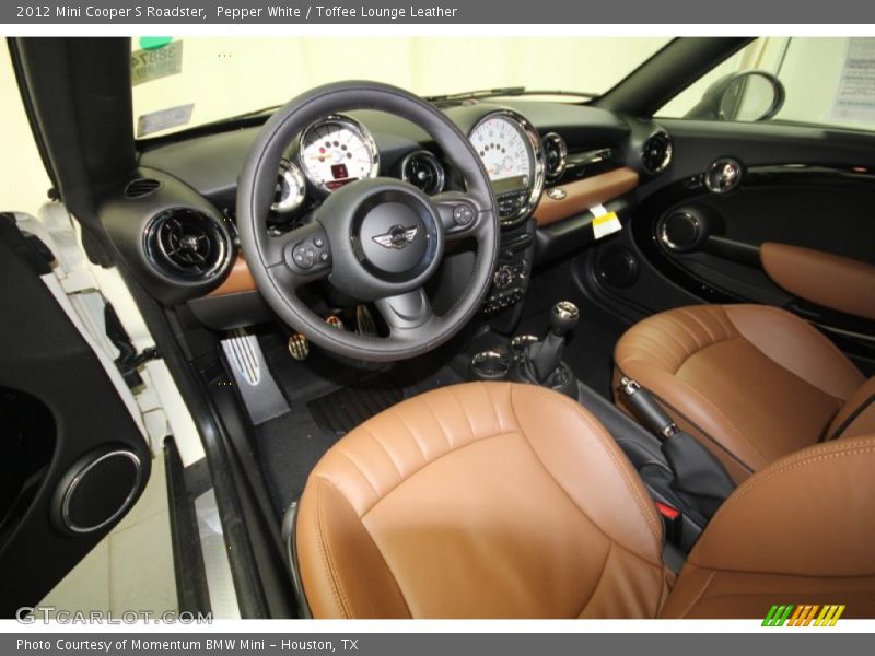 Pepper White / Toffee Lounge Leather 2012 Mini Cooper S Roadster