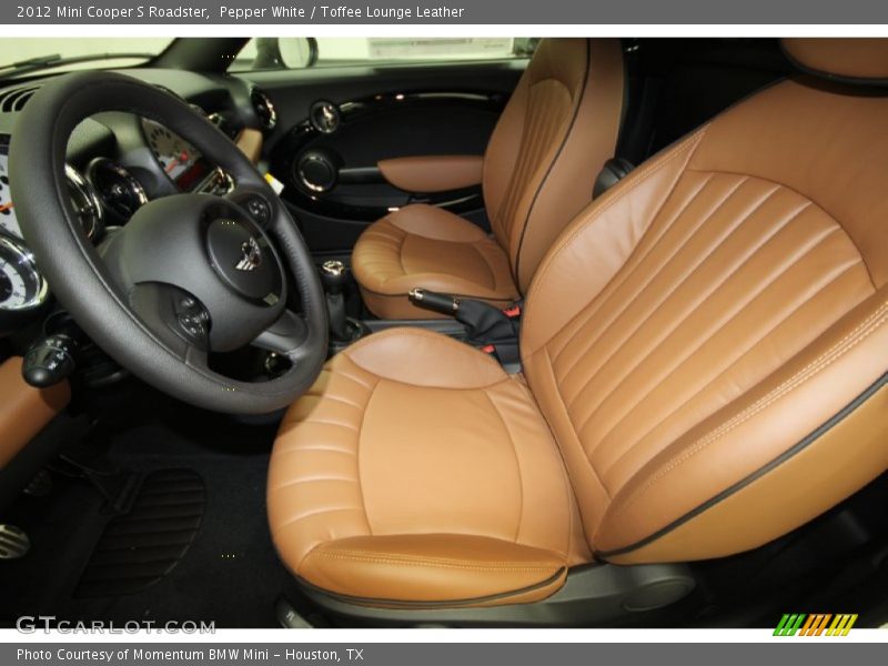  2012 Cooper S Roadster Toffee Lounge Leather Interior