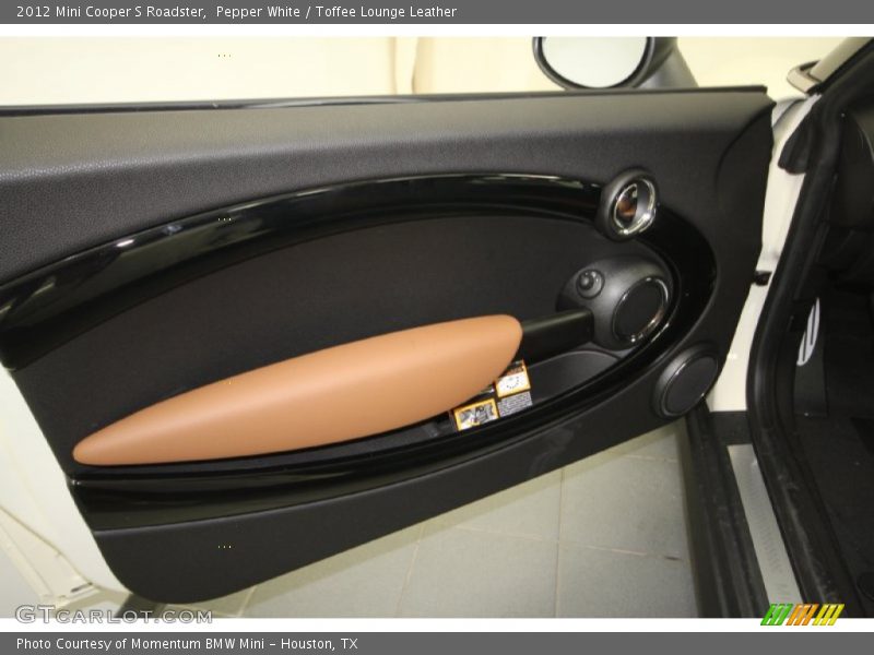 Pepper White / Toffee Lounge Leather 2012 Mini Cooper S Roadster
