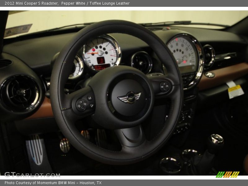 Pepper White / Toffee Lounge Leather 2012 Mini Cooper S Roadster