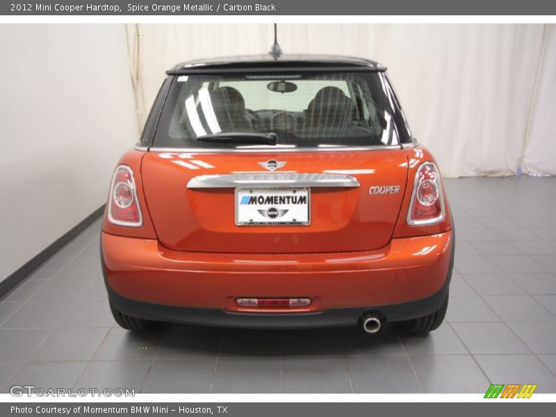 Spice Orange Metallic / Carbon Black 2012 Mini Cooper Hardtop