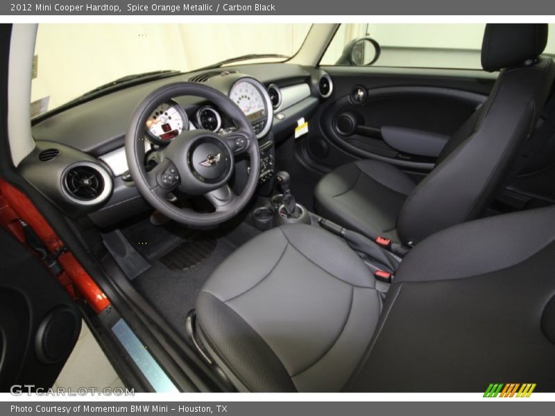 Spice Orange Metallic / Carbon Black 2012 Mini Cooper Hardtop