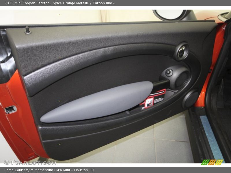 Spice Orange Metallic / Carbon Black 2012 Mini Cooper Hardtop