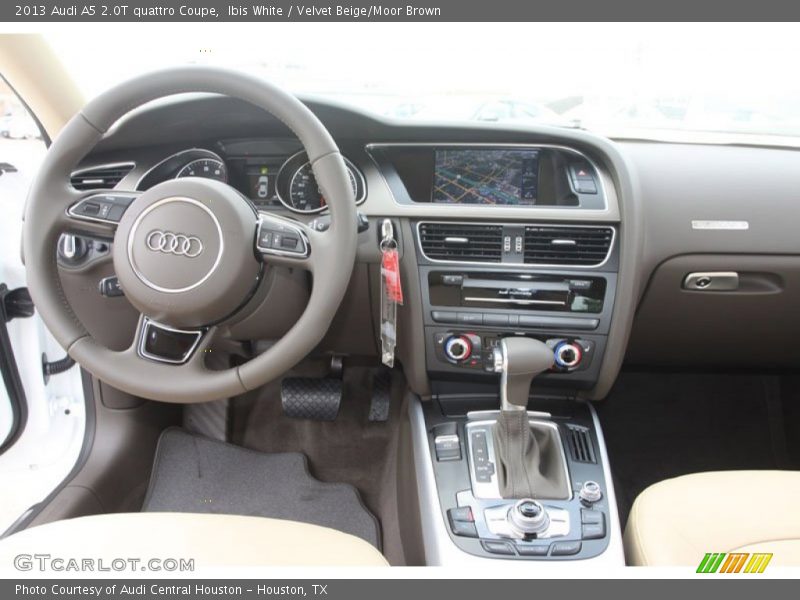 Ibis White / Velvet Beige/Moor Brown 2013 Audi A5 2.0T quattro Coupe