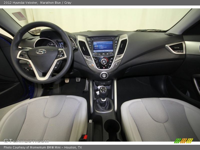 Marathon Blue / Gray 2012 Hyundai Veloster