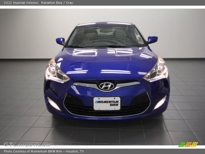 Marathon Blue / Gray 2012 Hyundai Veloster