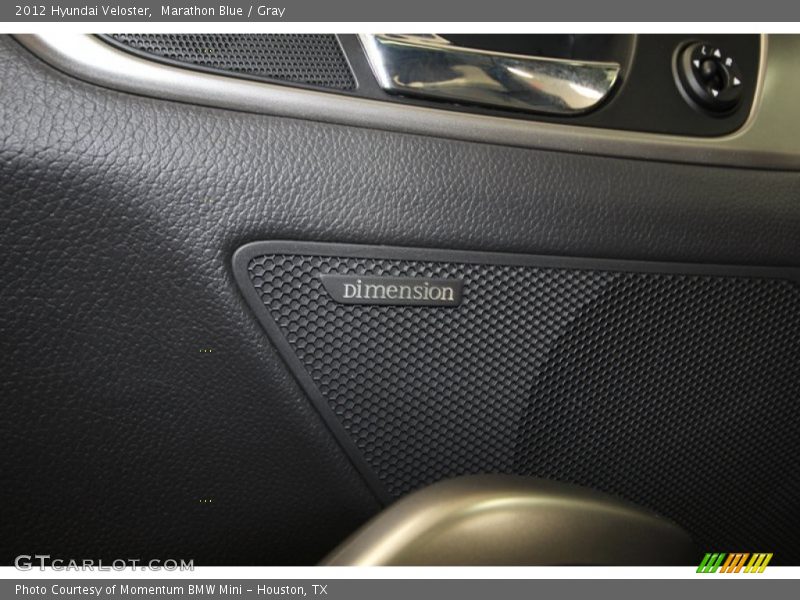 Marathon Blue / Gray 2012 Hyundai Veloster
