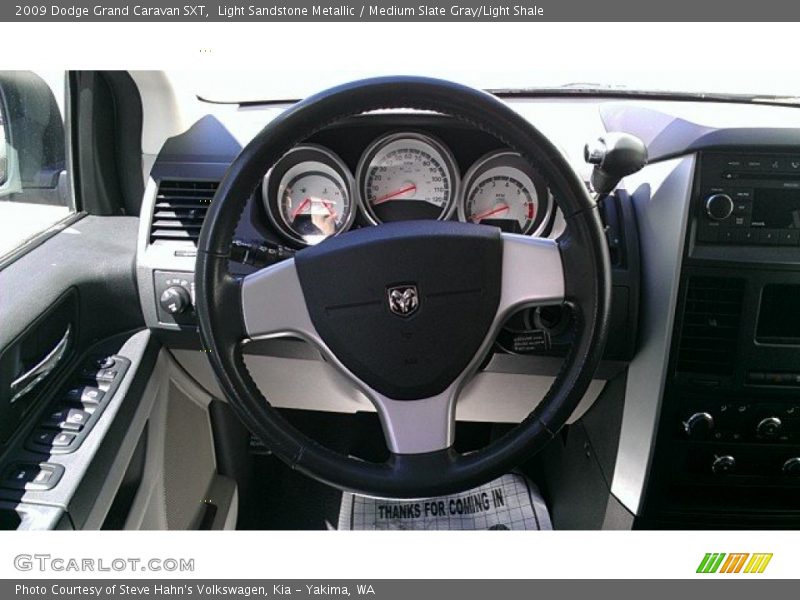 Light Sandstone Metallic / Medium Slate Gray/Light Shale 2009 Dodge Grand Caravan SXT