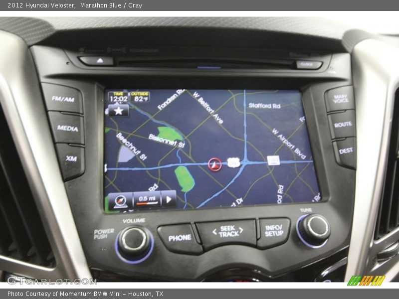 Marathon Blue / Gray 2012 Hyundai Veloster