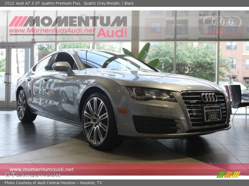 Quartz Grey Metallic / Black 2012 Audi A7 3.0T quattro Premium Plus