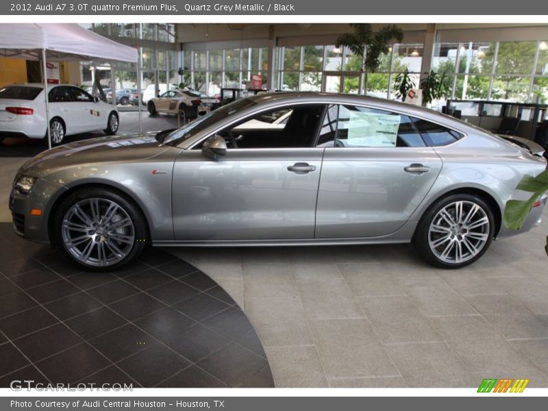 Quartz Grey Metallic / Black 2012 Audi A7 3.0T quattro Premium Plus