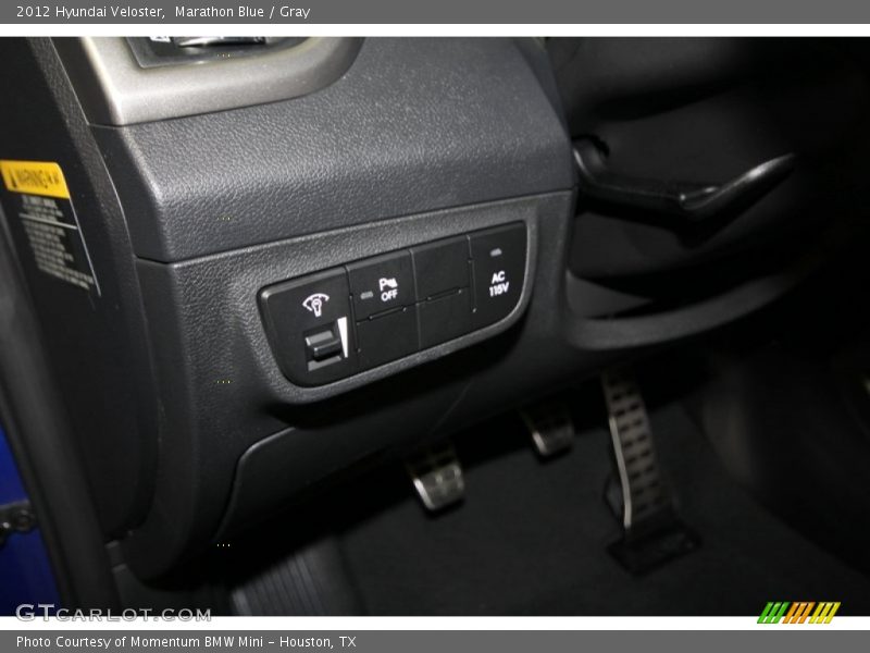 Marathon Blue / Gray 2012 Hyundai Veloster