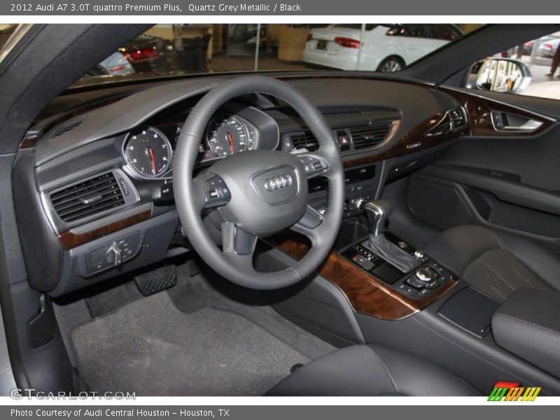 Quartz Grey Metallic / Black 2012 Audi A7 3.0T quattro Premium Plus