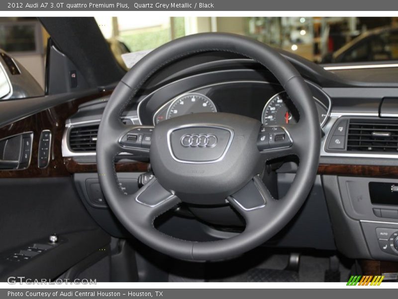 Quartz Grey Metallic / Black 2012 Audi A7 3.0T quattro Premium Plus