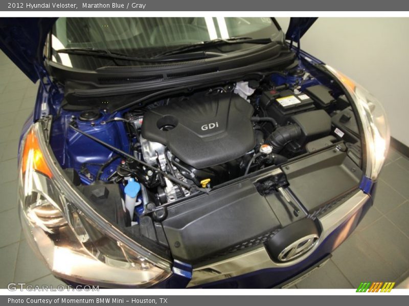 Marathon Blue / Gray 2012 Hyundai Veloster