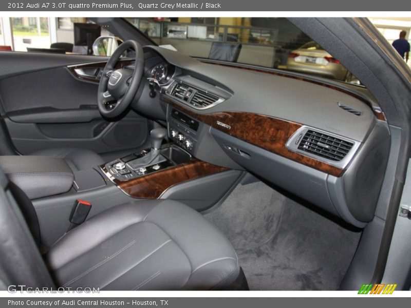Quartz Grey Metallic / Black 2012 Audi A7 3.0T quattro Premium Plus