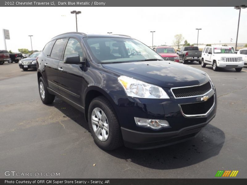 Dark Blue Metallic / Ebony 2012 Chevrolet Traverse LS