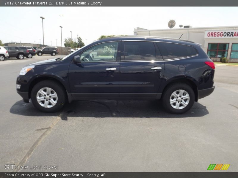 Dark Blue Metallic / Ebony 2012 Chevrolet Traverse LS