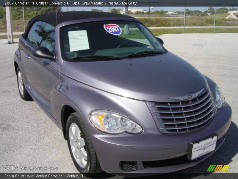 Opal Gray Metallic / Pastel Slate Gray 2007 Chrysler PT Cruiser Convertible
