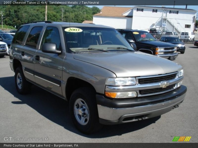 Sandalwood Metallic / Tan/Neutral 2003 Chevrolet Tahoe LS 4x4