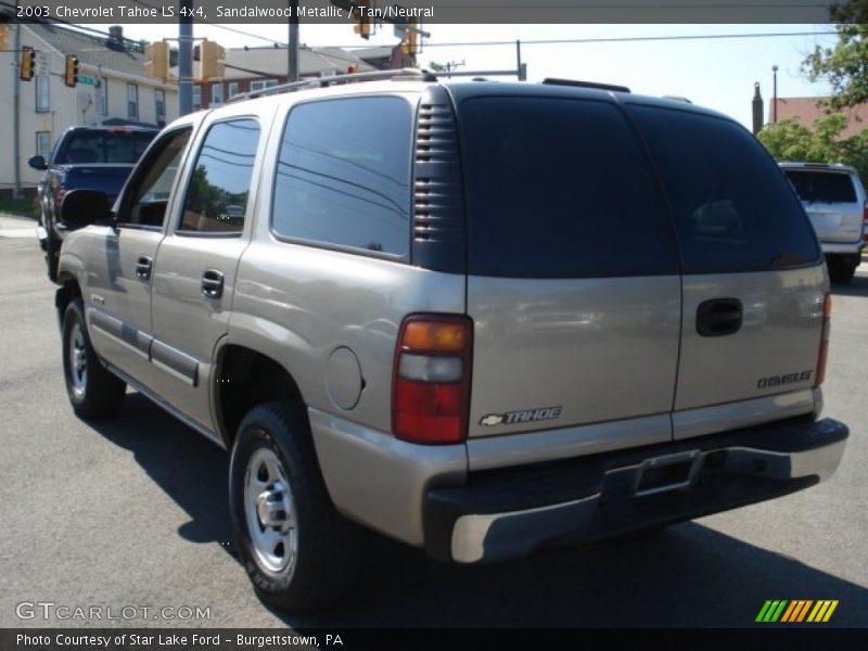Sandalwood Metallic / Tan/Neutral 2003 Chevrolet Tahoe LS 4x4