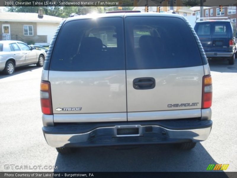 Sandalwood Metallic / Tan/Neutral 2003 Chevrolet Tahoe LS 4x4