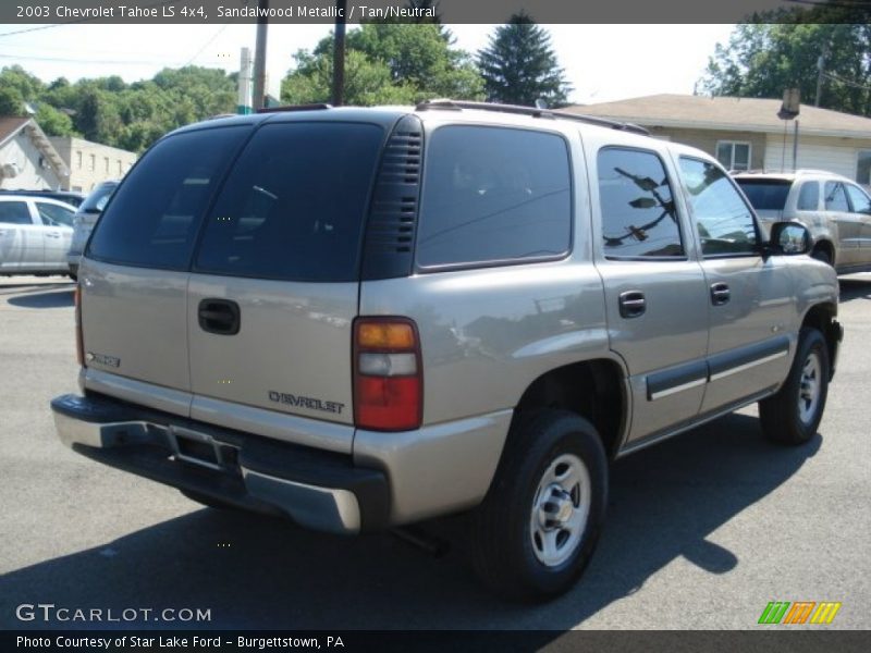 Sandalwood Metallic / Tan/Neutral 2003 Chevrolet Tahoe LS 4x4