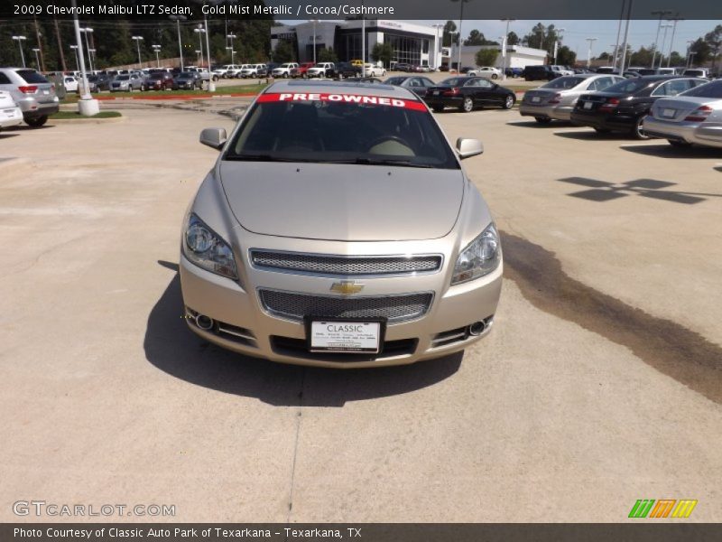 Gold Mist Metallic / Cocoa/Cashmere 2009 Chevrolet Malibu LTZ Sedan
