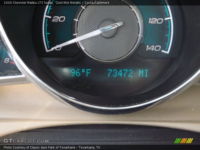 Gold Mist Metallic / Cocoa/Cashmere 2009 Chevrolet Malibu LTZ Sedan