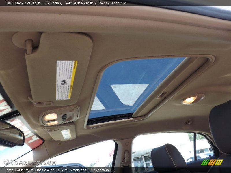 Gold Mist Metallic / Cocoa/Cashmere 2009 Chevrolet Malibu LTZ Sedan