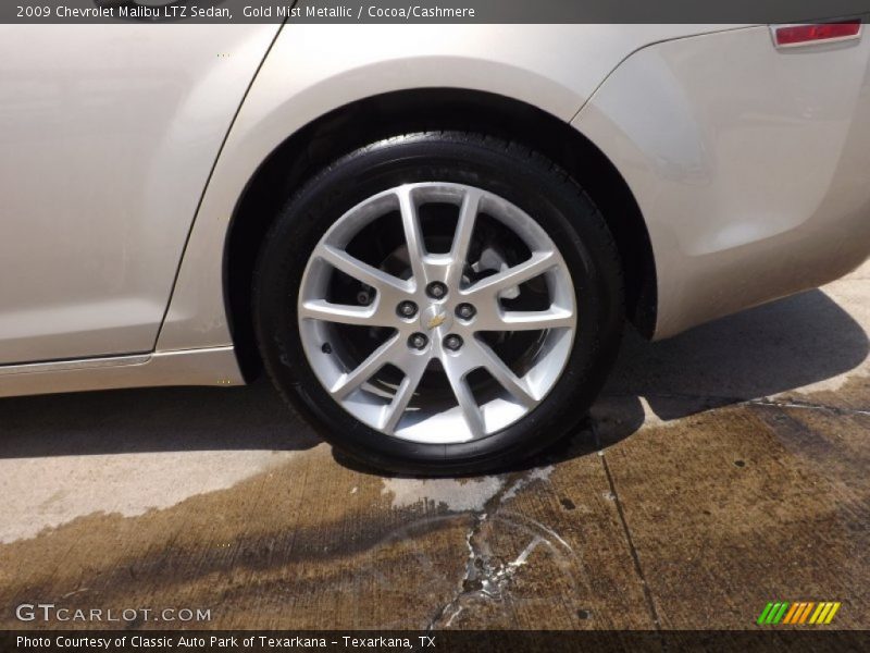Gold Mist Metallic / Cocoa/Cashmere 2009 Chevrolet Malibu LTZ Sedan