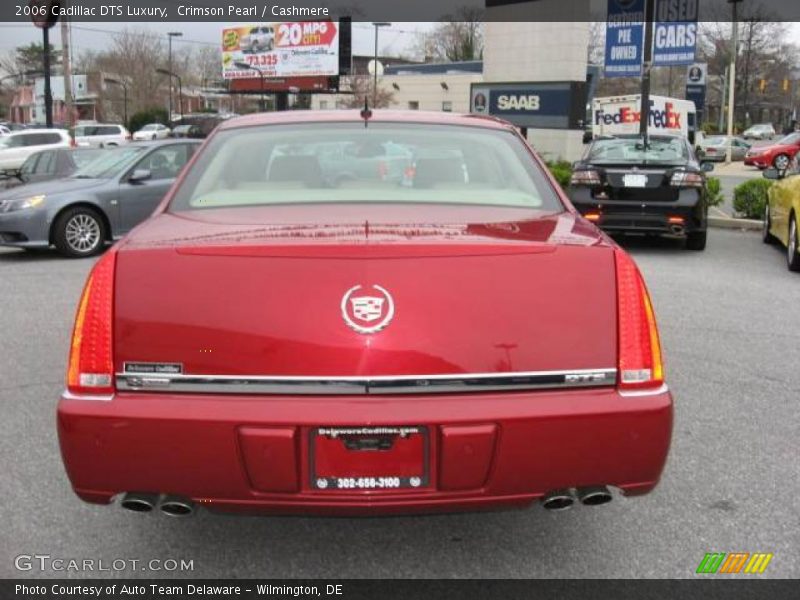 Crimson Pearl / Cashmere 2006 Cadillac DTS Luxury