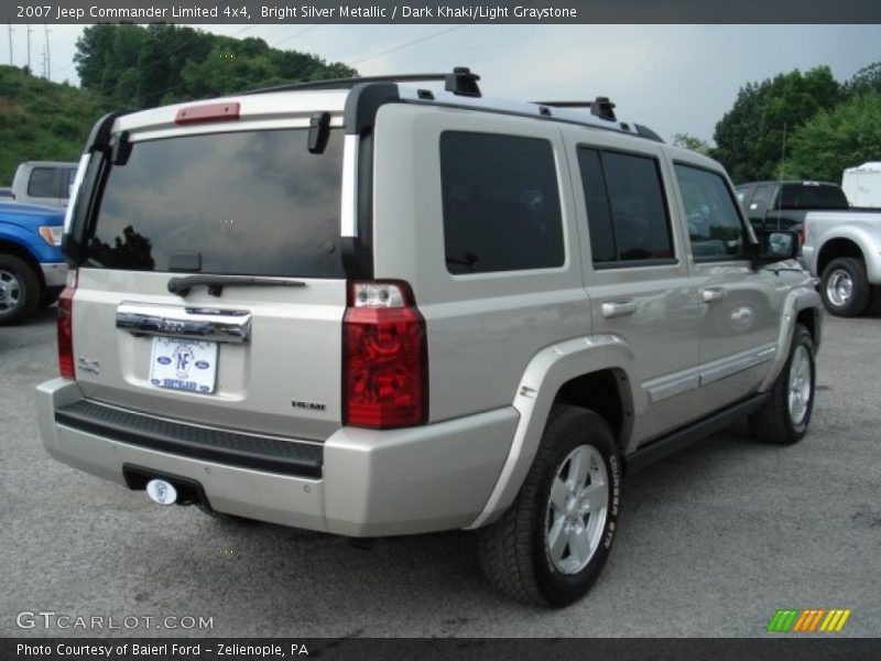 Bright Silver Metallic / Dark Khaki/Light Graystone 2007 Jeep Commander Limited 4x4