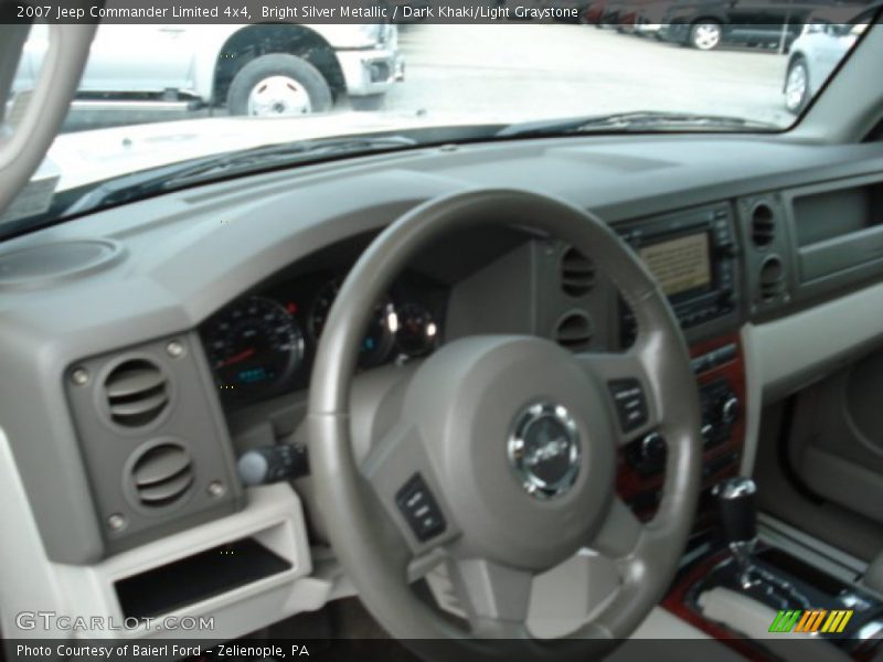 Bright Silver Metallic / Dark Khaki/Light Graystone 2007 Jeep Commander Limited 4x4