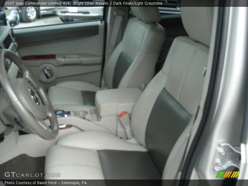 Bright Silver Metallic / Dark Khaki/Light Graystone 2007 Jeep Commander Limited 4x4