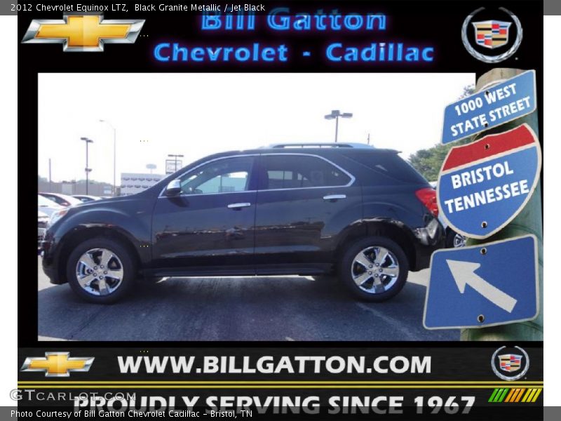 Black Granite Metallic / Jet Black 2012 Chevrolet Equinox LTZ