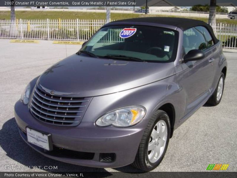 Opal Gray Metallic / Pastel Slate Gray 2007 Chrysler PT Cruiser Convertible