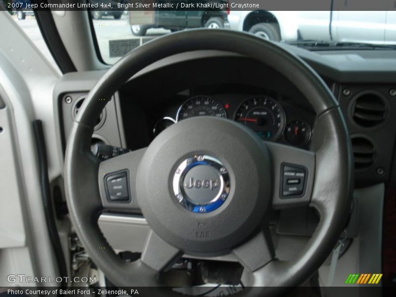 Bright Silver Metallic / Dark Khaki/Light Graystone 2007 Jeep Commander Limited 4x4