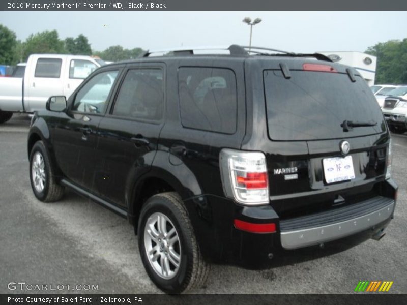 Black / Black 2010 Mercury Mariner I4 Premier 4WD