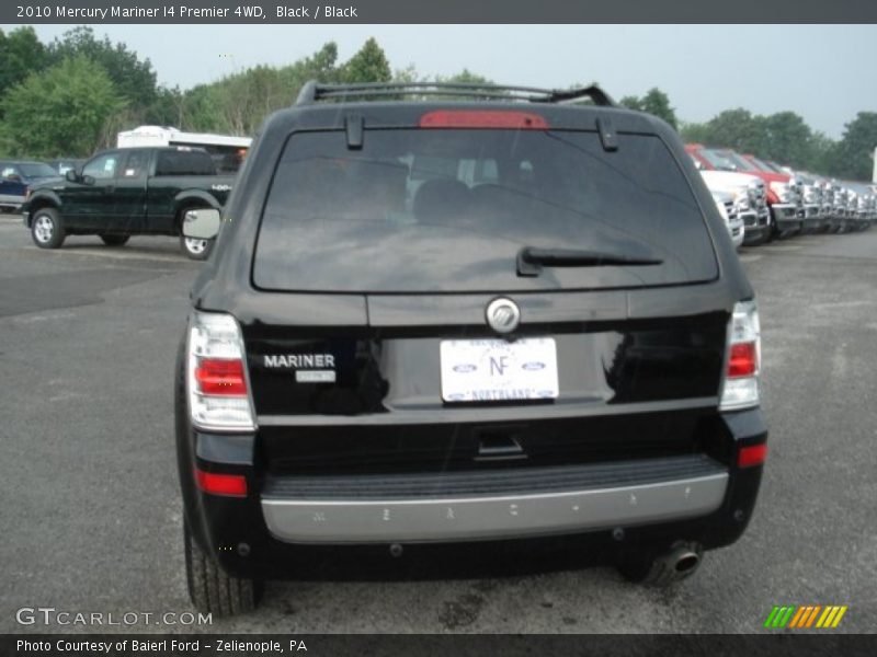 Black / Black 2010 Mercury Mariner I4 Premier 4WD