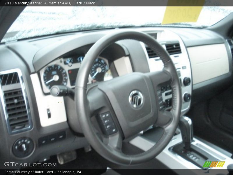 Black / Black 2010 Mercury Mariner I4 Premier 4WD
