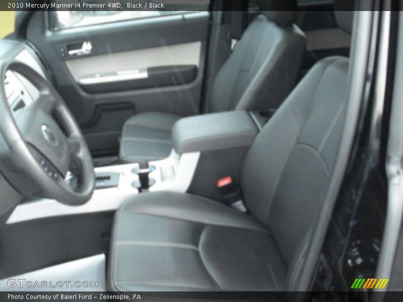 Black / Black 2010 Mercury Mariner I4 Premier 4WD