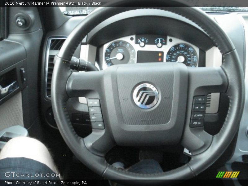 Black / Black 2010 Mercury Mariner I4 Premier 4WD